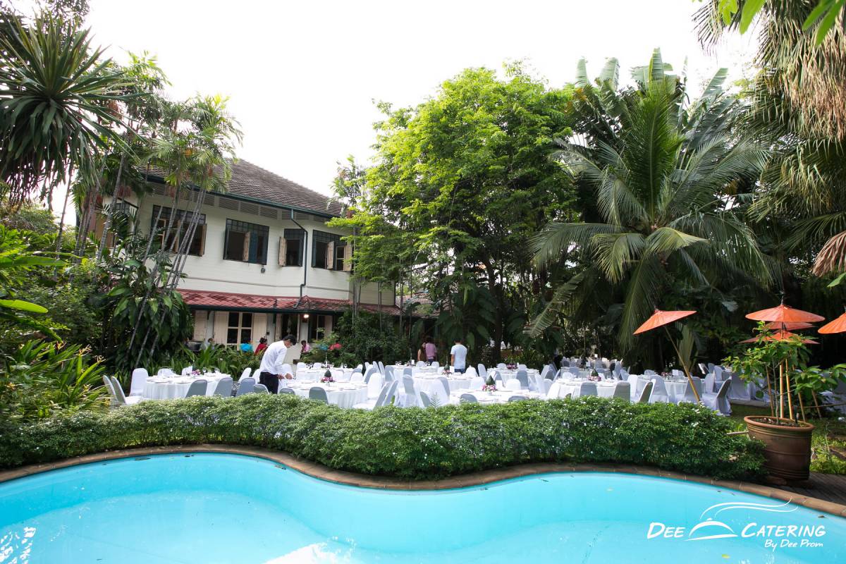 จัดเลี้ยงงานแต่งงานในบ้านเรือนไทย พิพิธภัณฑ์วัฒนธรรมดอกไม้ เรือนไทยแต่งงานยอดนิยม