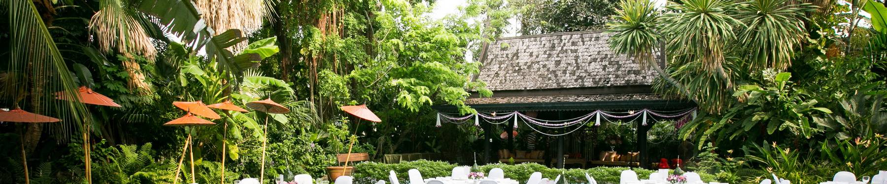 จัดเลี้ยงงานแต่งงานในบ้านเรือนไทย พิพิธภัณฑ์วัฒนธรรมดอกไม้
