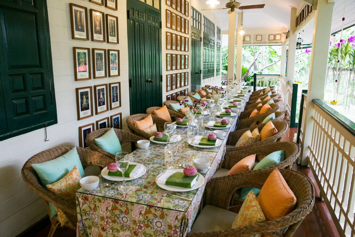 สถานที่จัดเลี้ยงงานแต่งงาน ในบ้านเรือนไทย พิพิธภัณฑ์วัมนธรรมดอกไม้