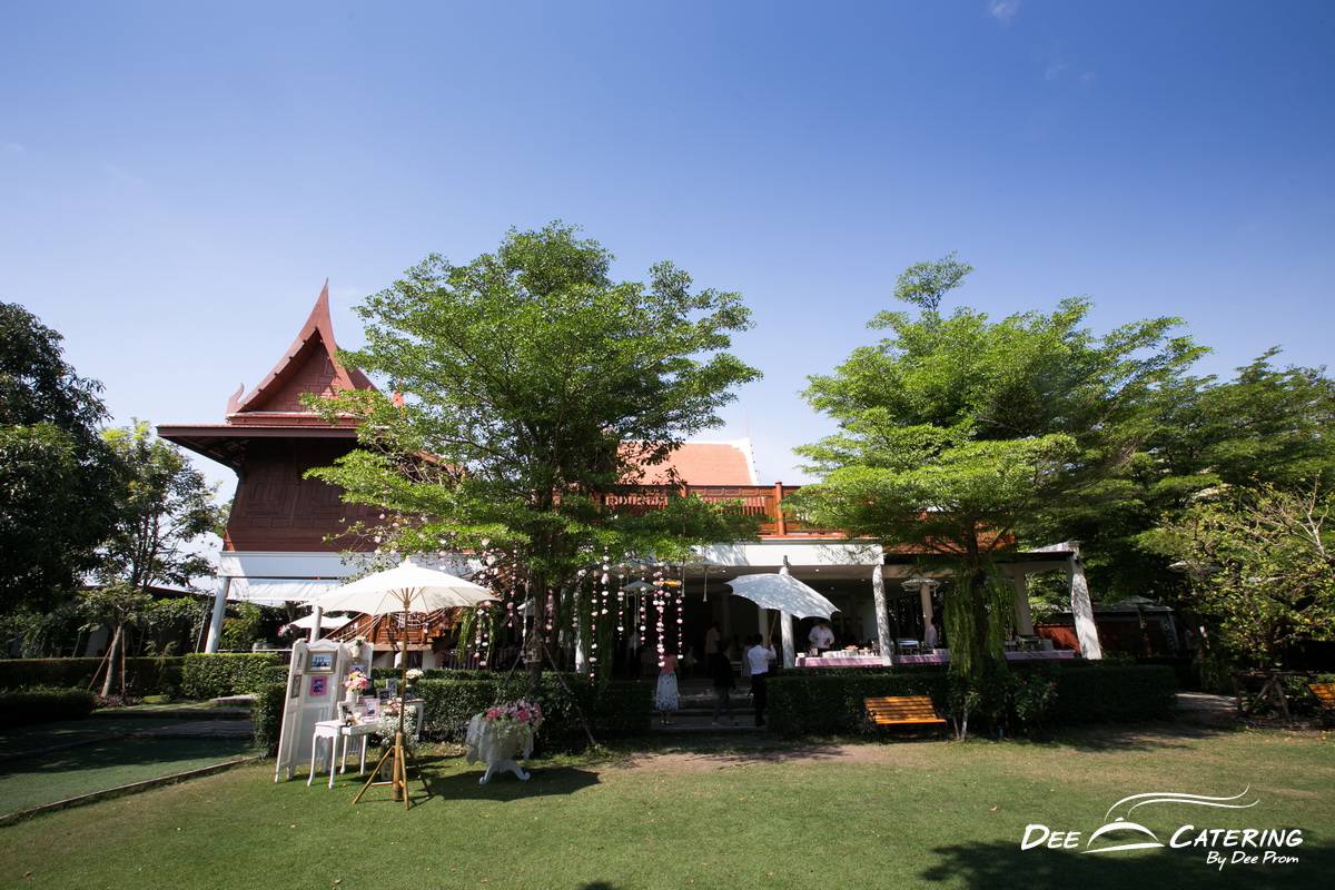 จัดงานแต่งงาน บ้านมหาสวัสดิ์ เรือนไทยสวยๆริมน้ำ บ้านมหาสวัสดิ์ เรือนไทยแต่งงานยอดนิยม