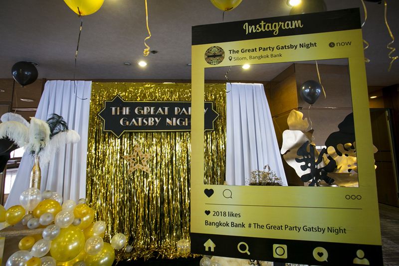 รับจัดเลี้ยงนอกสถานที่ เลี้ยงปีใหม่ พนักงาน ไอเดียตกแต่งธีมงาน Gatsby