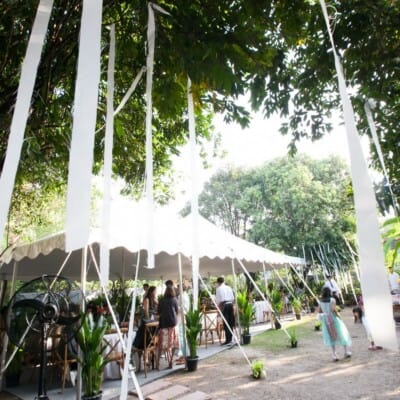 จัดงานแต่งที่บ้าน ช่วงเช้า และเลี้ยงเที่ยง บรรยากาศในสวน โดย ดี เคเทอริ่ง