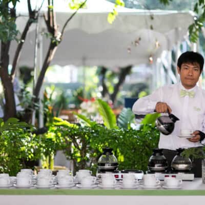 จัดงานแต่งที่บ้าน ช่วงเช้า และเลี้ยงเที่ยง บรรยากาศในสวน โดย ดี เคเทอริ่ง
