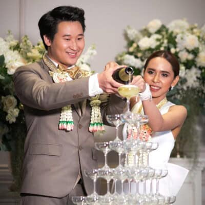 งานแต่งงาน ที่ วิลล่าเดอบัวจัดเลี้ยงงานแต่งโต๊ะไทย