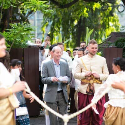 งานแต่งงานเช้า เลี้ยงฉลองเที่ยง ที่สยามสมาคม โดย ดีเคเทอริ่ง