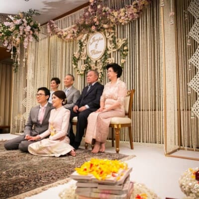 จัดงานแต่งที่บ้าน ช่วงเช้า และเลี้ยงเที่ยง บรรยากาศในสวน โดย ดี เคเทอริ่ง