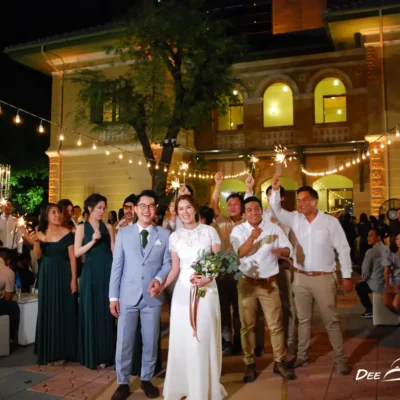 จัดงานแต่งงานในสวน บ้านเลขที่ 1 อาหารค็อกเทล