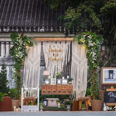 จัดงานแต่งงานในสวน บ้านเลขที่ 1 อาหารค็อกเทล